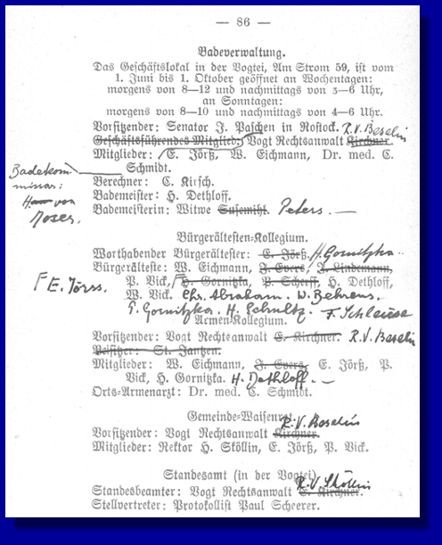 Adressbuch von 1905